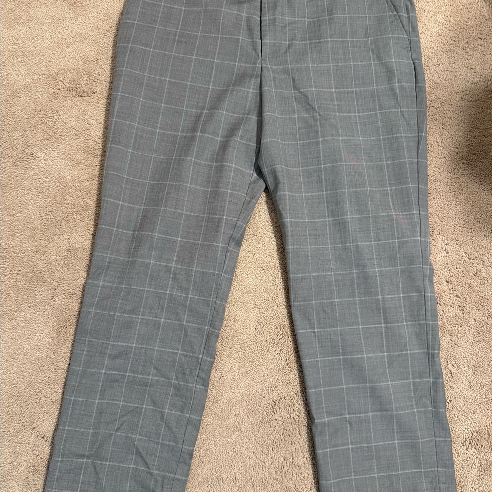 Gray Checkered Men's Pants